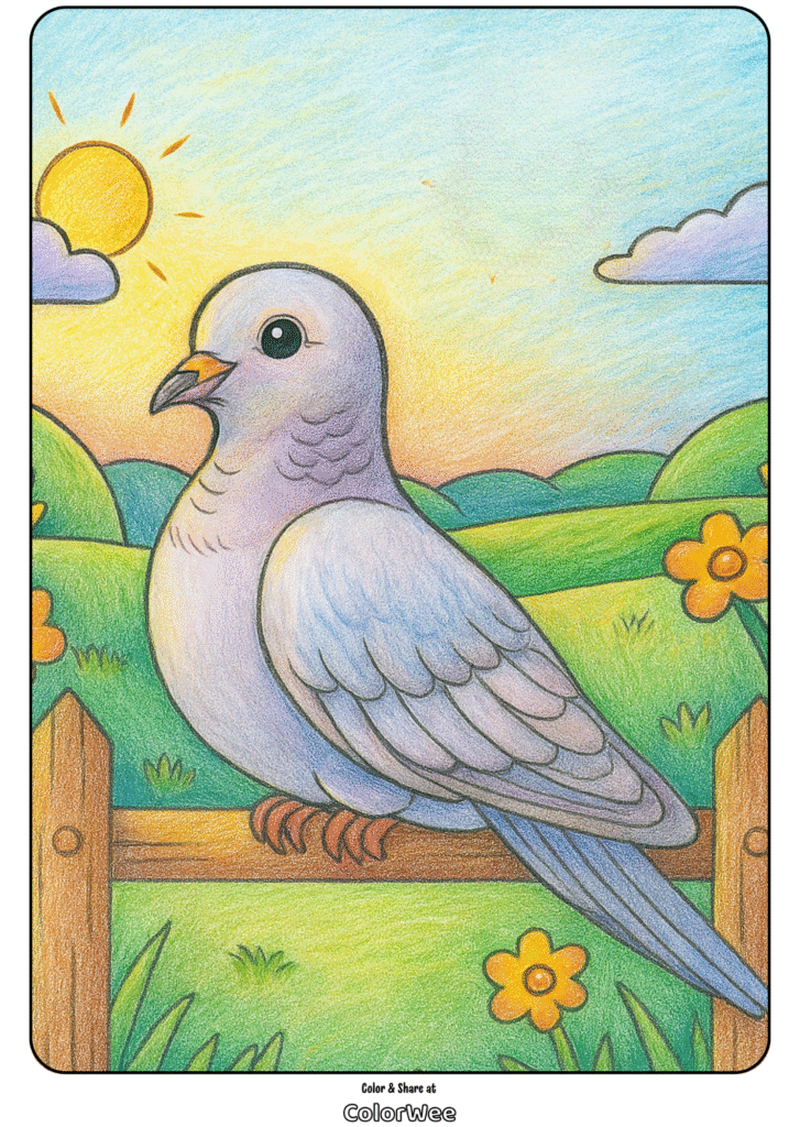 bird coloring page pro