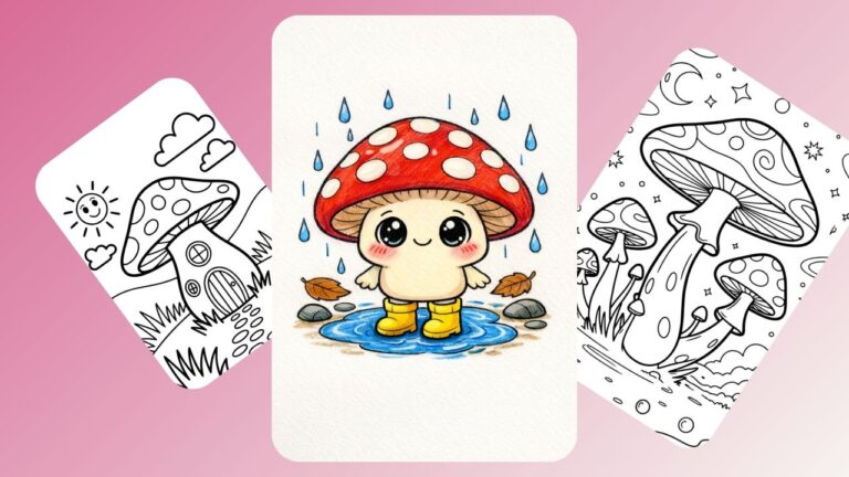 mushroom coloring pages free to download and print Mushroom coloring pages. Free to download and print.