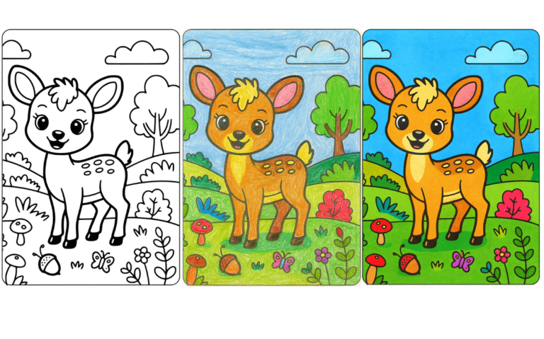 Baby animals coloring pages