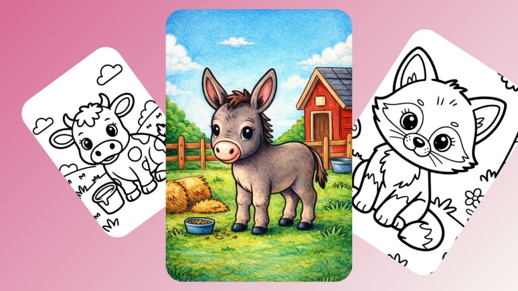 Baby animals coloring pages for everyone.