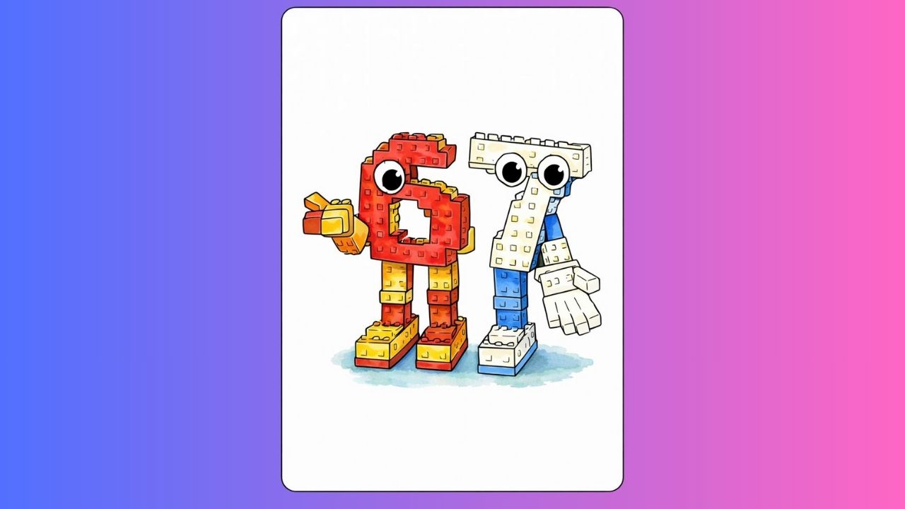 67 Meme Coloring Page. Italian Brainrot theme.