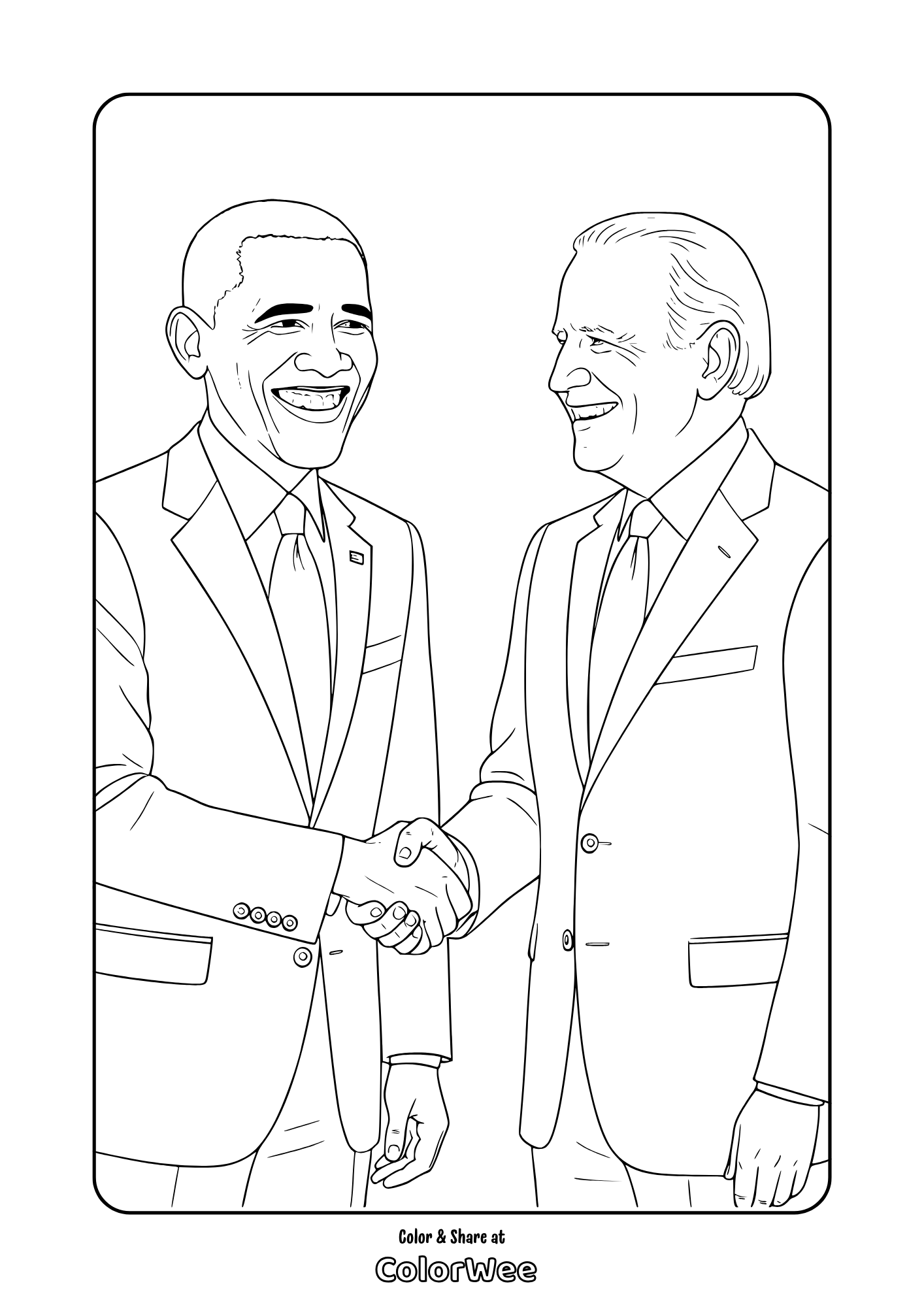 Barack obama shaking hands with politican.
