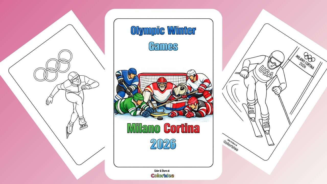 Olympic Winter Games Coloring Pages: 2026 Milano Cortina