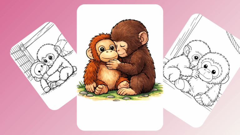 punch the monkey coloring pages Punch the monkey coloring pages