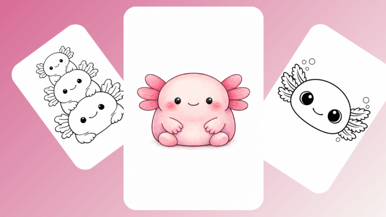 Axolotl Squishmallow Coloring Pages