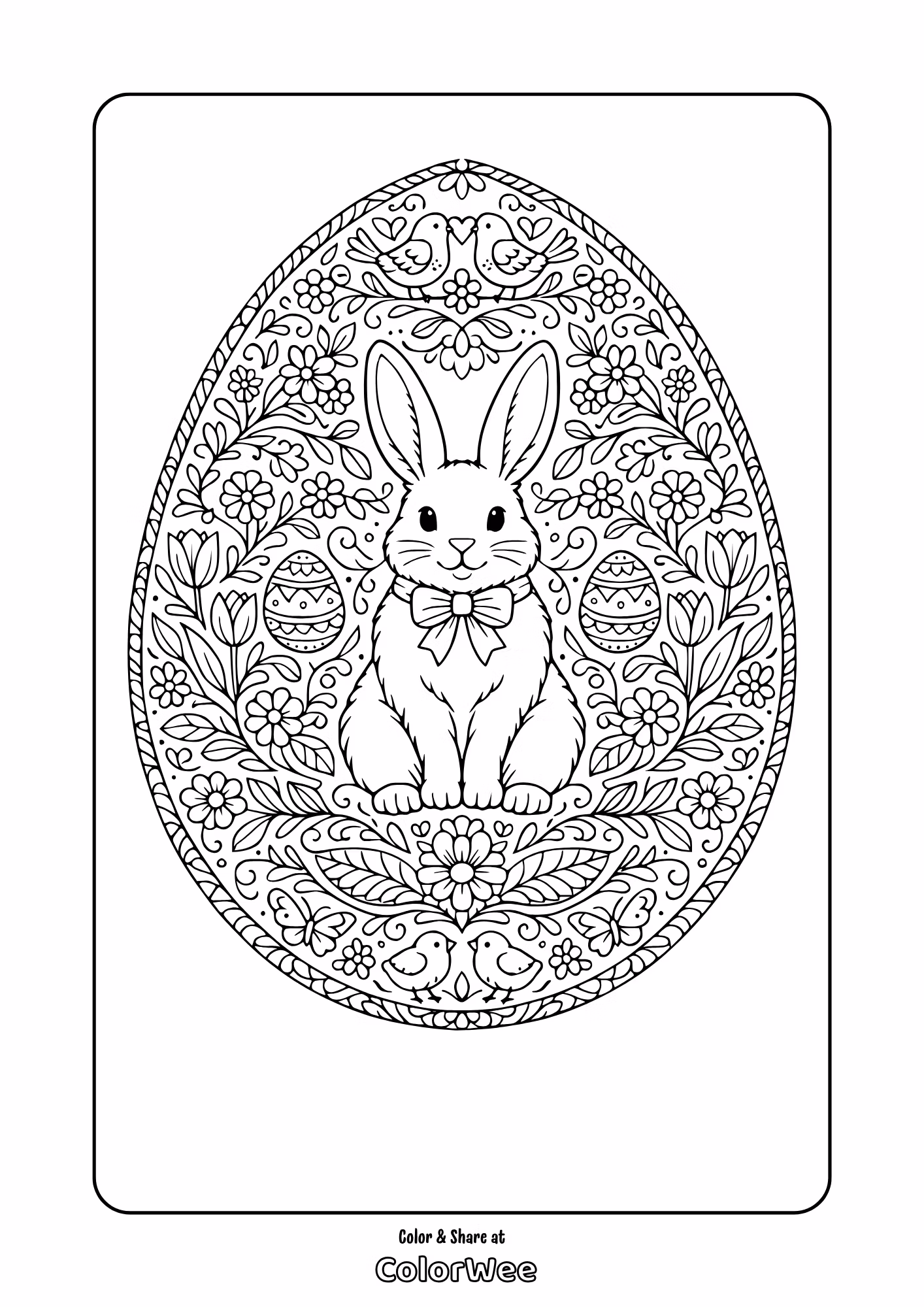 Detailed Easter Bunny for Older Kids