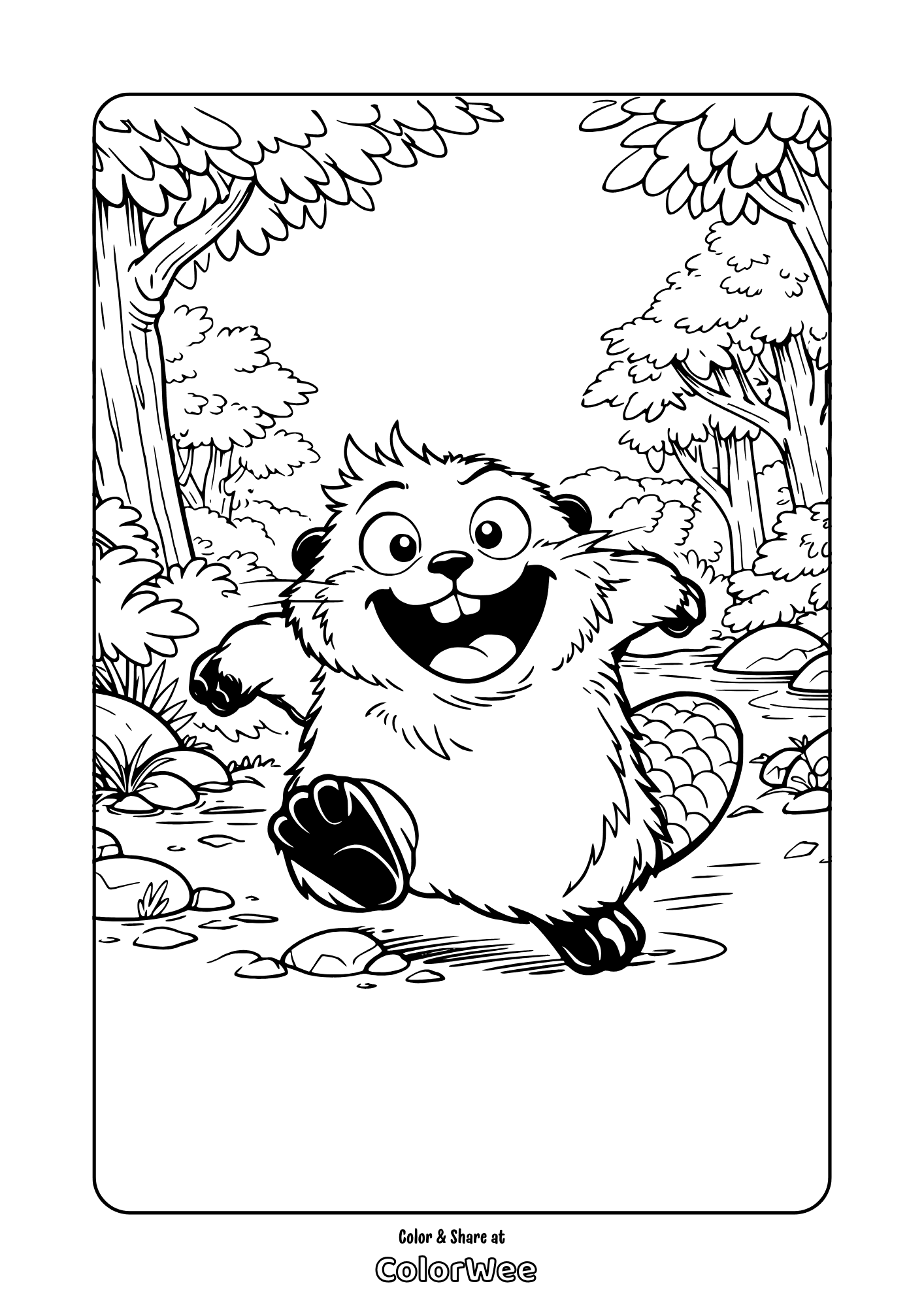 Mabel is ready for some action but are you? Coloring page for everyone!