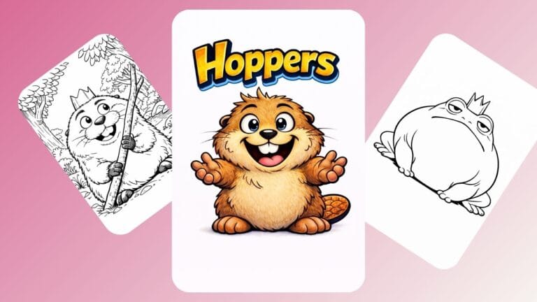 Hoppers coloring pages for all age groups.