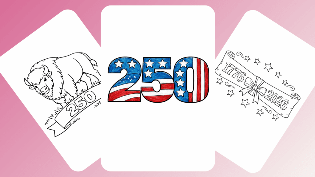 America 250 Coloring Pages.