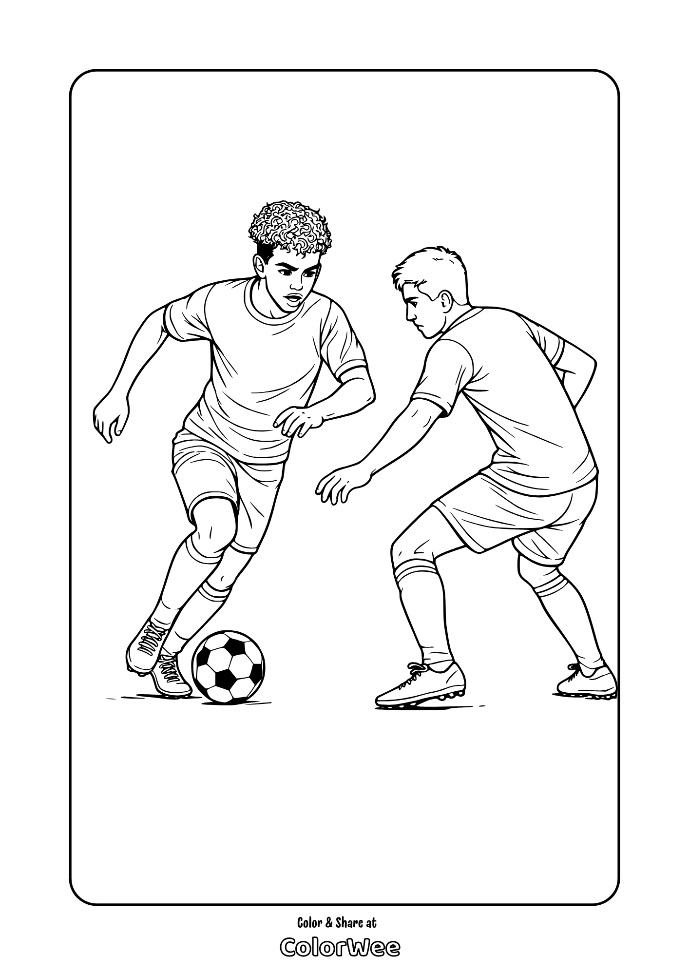 Lamine Yamal against oponent printable.