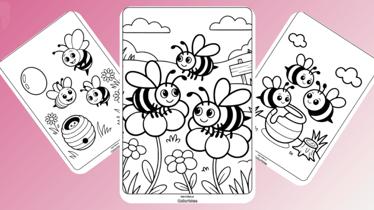 Bee Coloring Pages