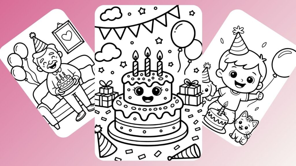 Birthday Coloring Pages