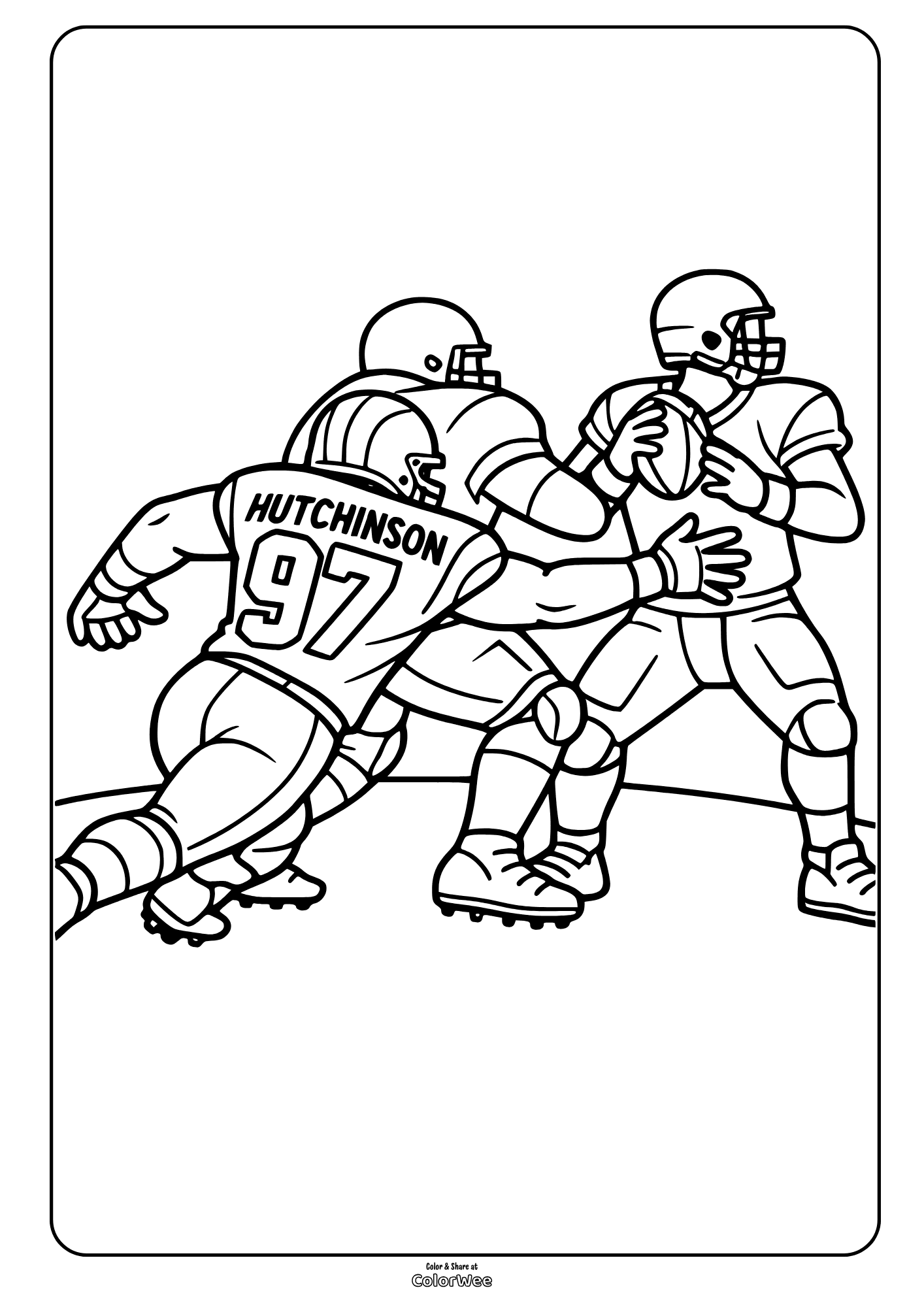 Hutchinson from Detroit Lions team