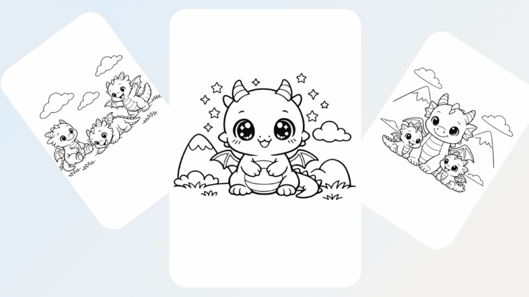 Dragon coloring pages
