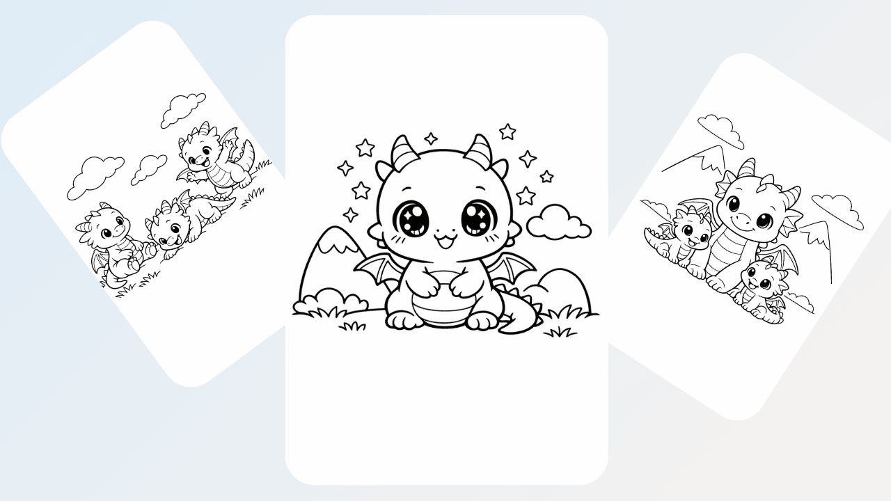 Dragon coloring pages