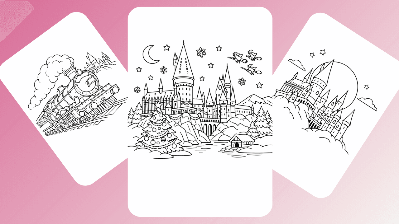 Hogwarts coloring pages
