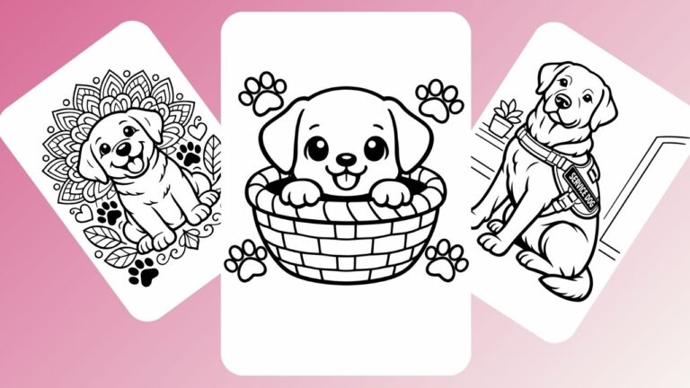 Labrador retriever coloring pages