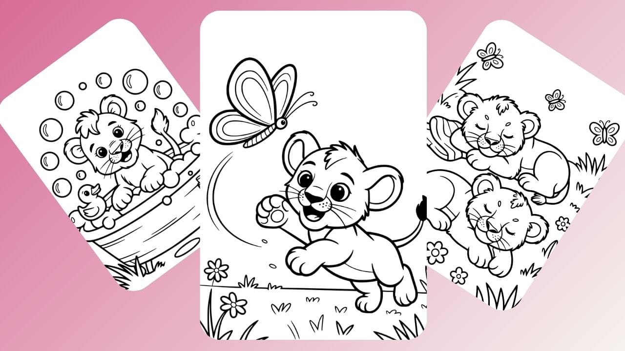 lion cub coloring pages Lion Cub Coloring Pages