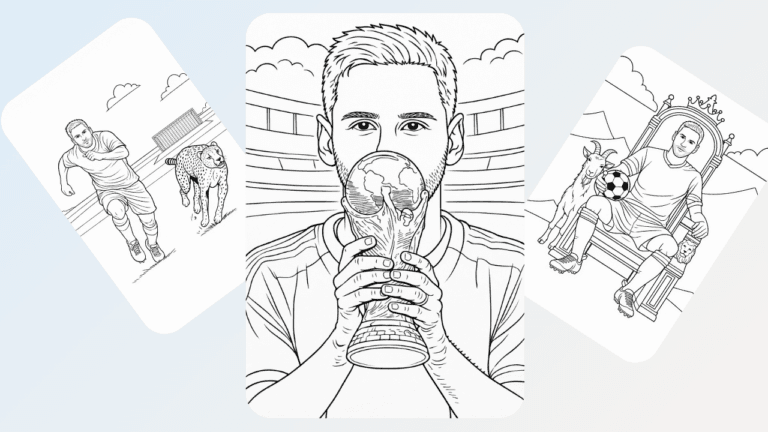 Lionel Messi coloring pages