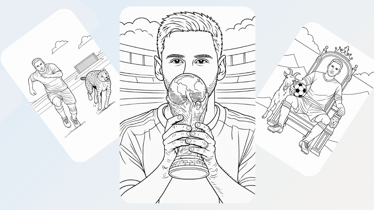 Lionel Messi coloring pages