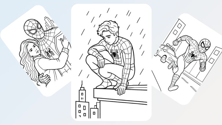 Spider Man Coloring Pages.