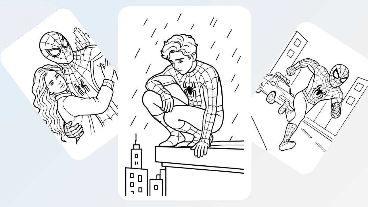 Spider Man Coloring Pages.