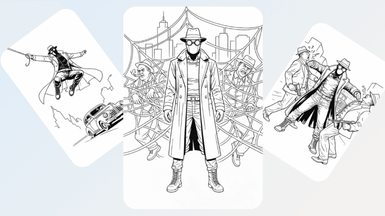 Spider Noir Coloring Pages