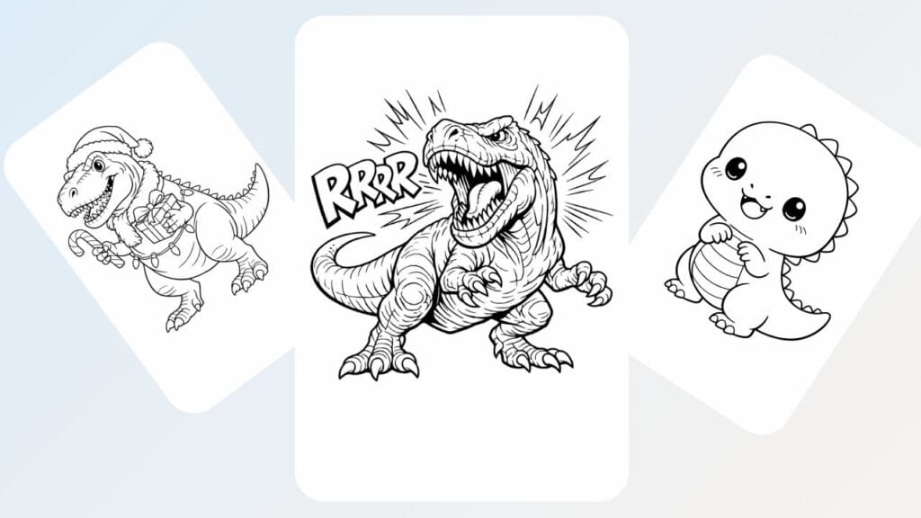 t rex coloring pages T-Rex coloring pages.